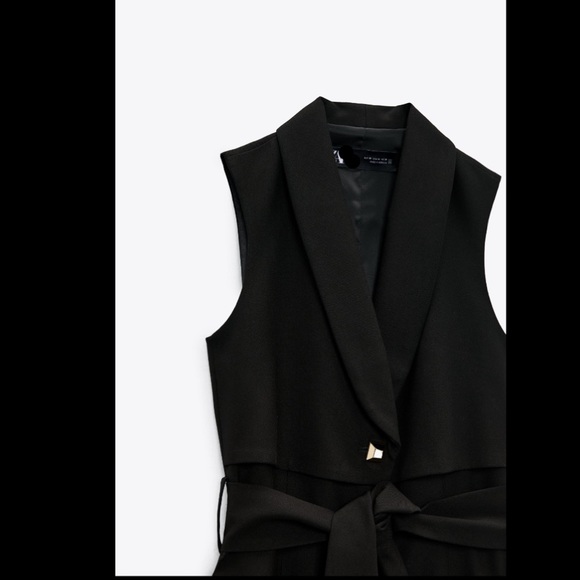 BELTED WAISTCOAT DRESS - Picture 6 of 8